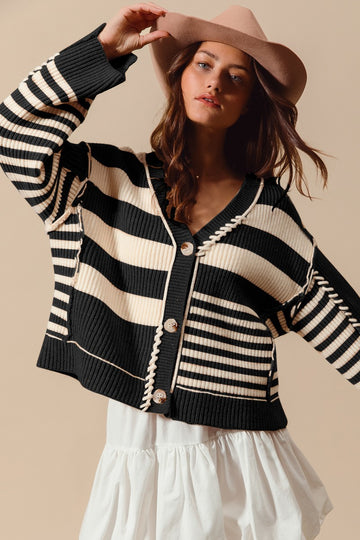 Striped Cardigan