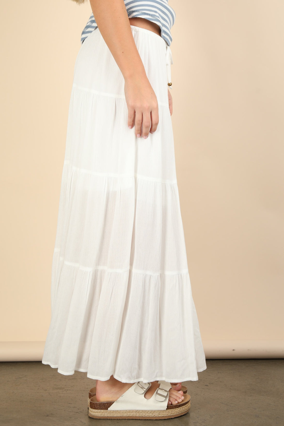 White Linen Skirt