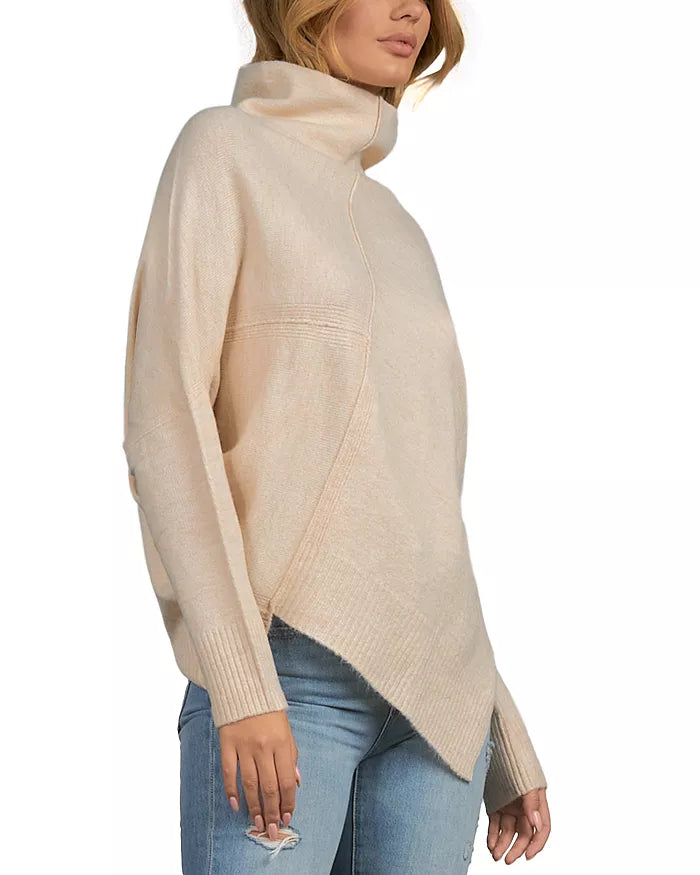Asymmetrical Cream Sweater