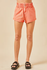 Tangerine Denim Shorts