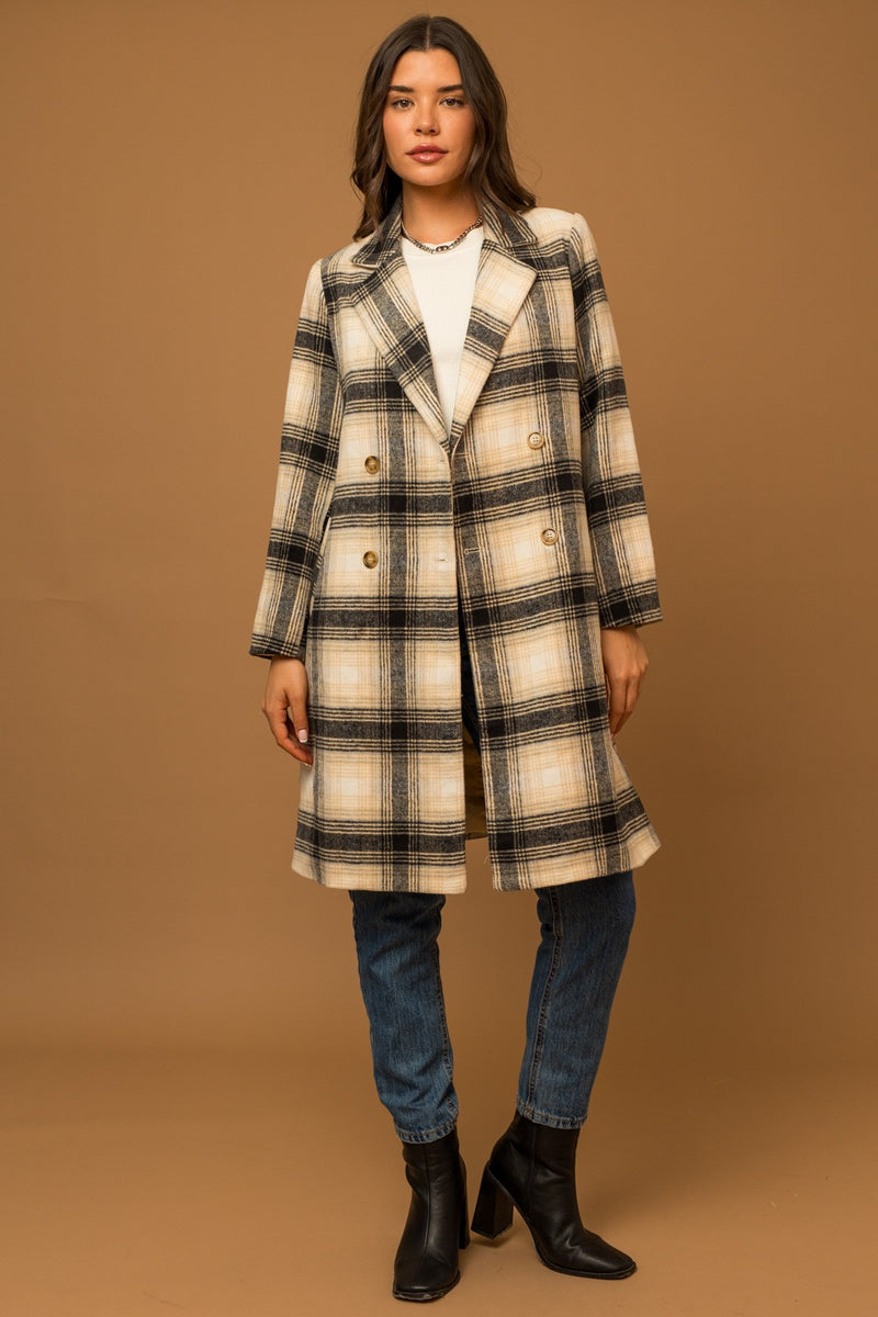 Plaid Winter Coat