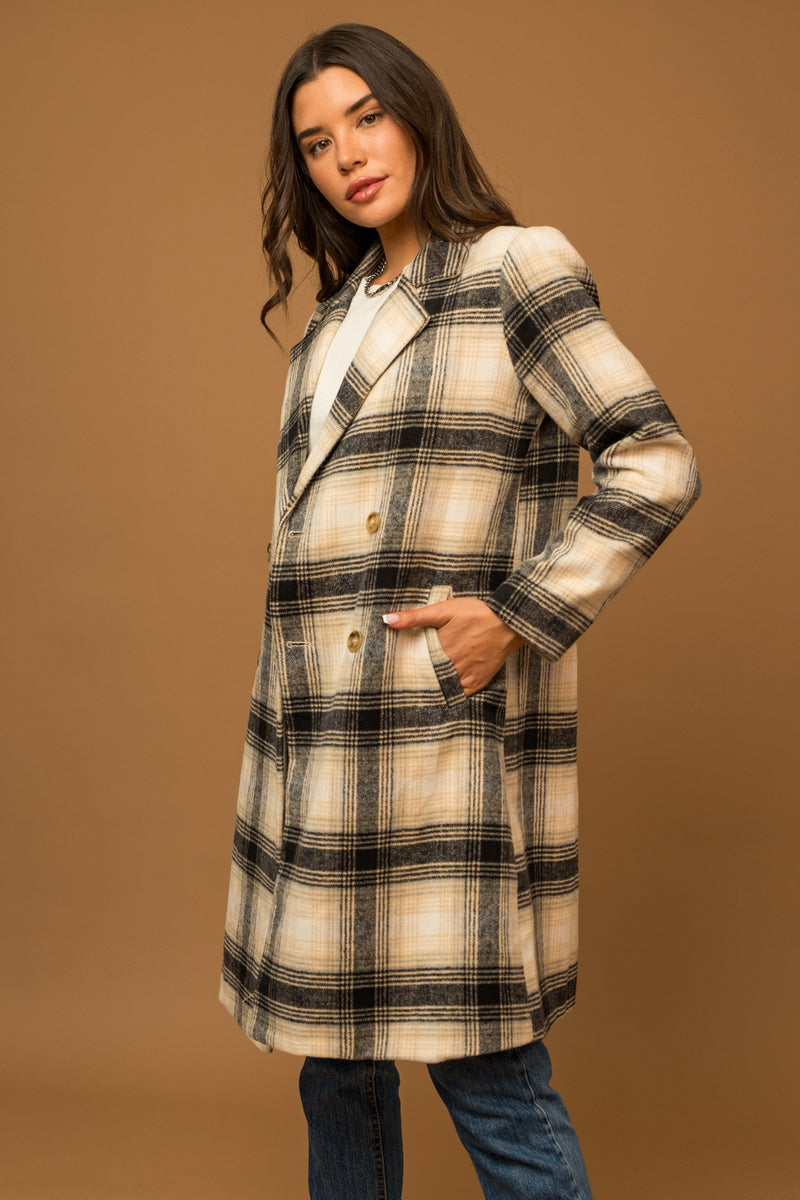 Plaid Winter Coat