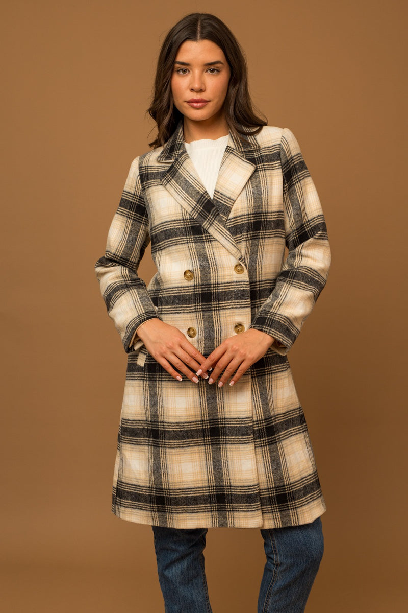 Plaid Winter Coat