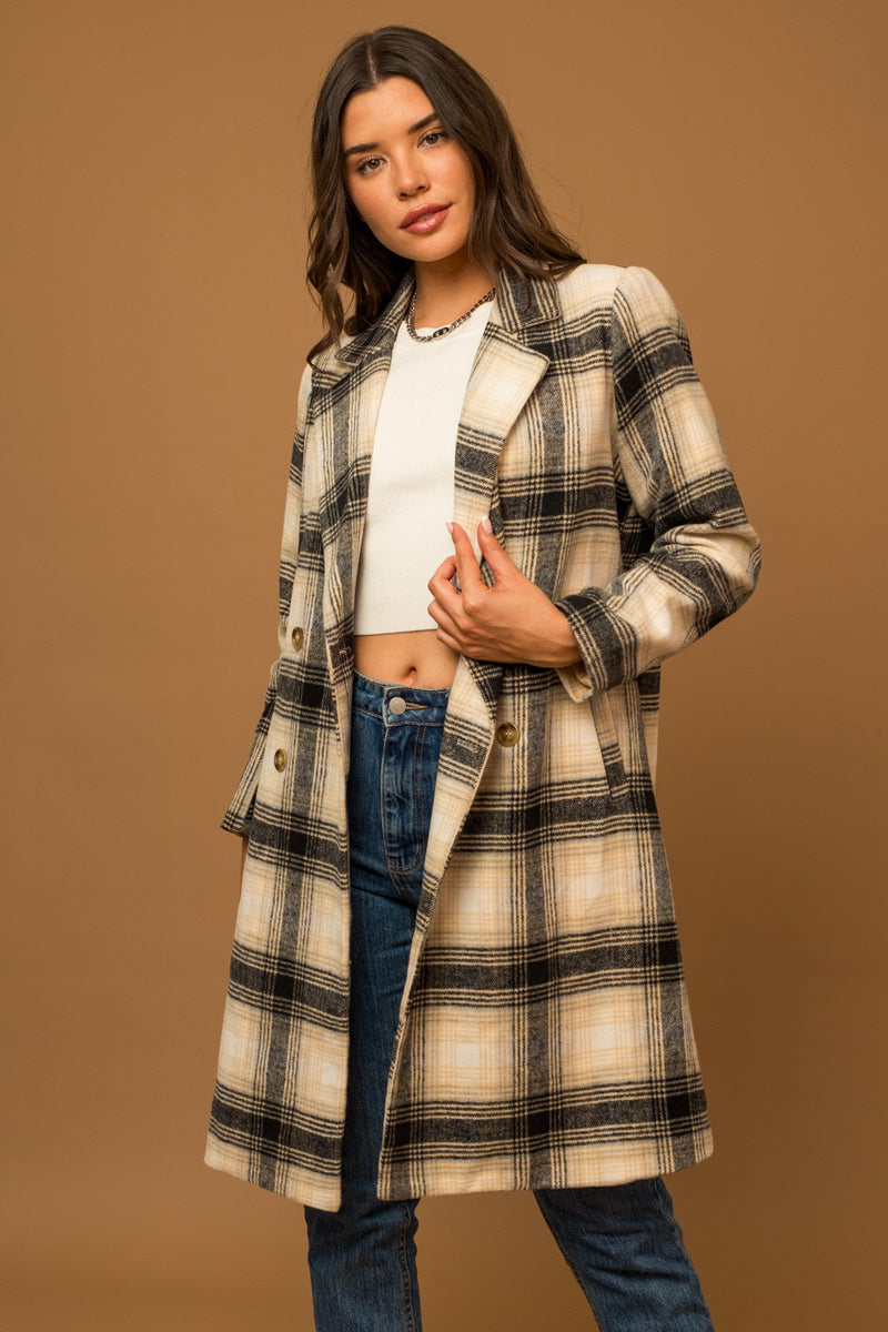 Plaid Winter Coat