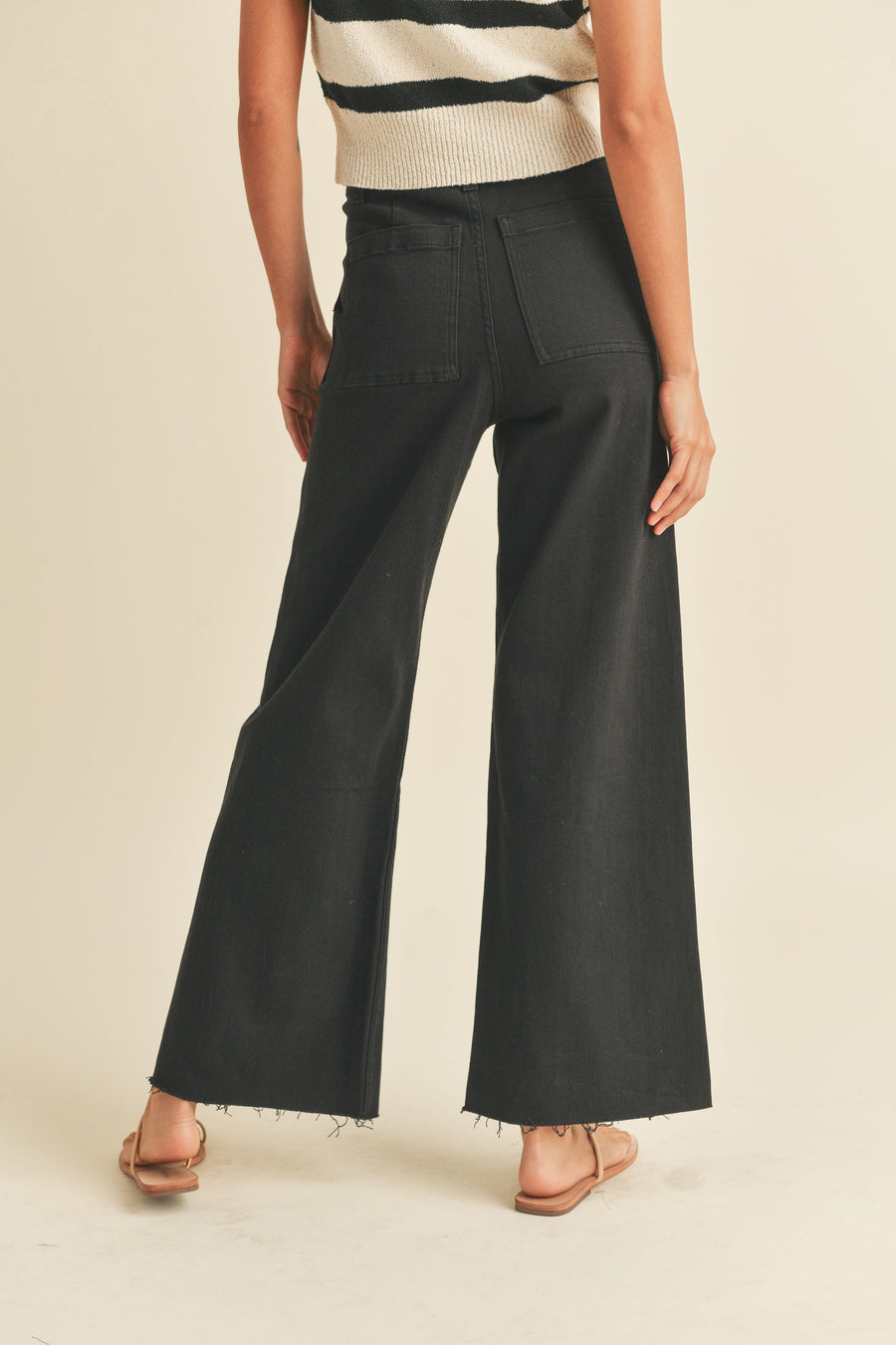 Black Wide-Leg Pants