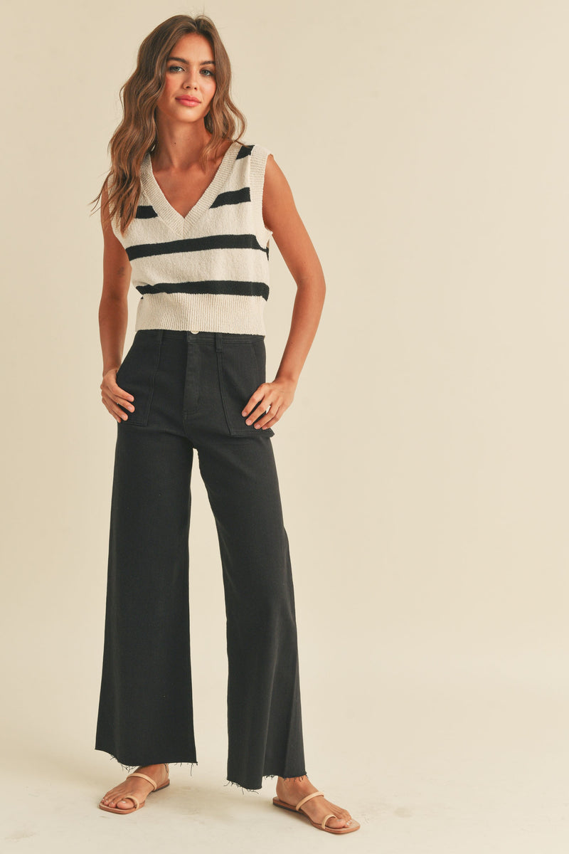 Black Wide-Leg Pants