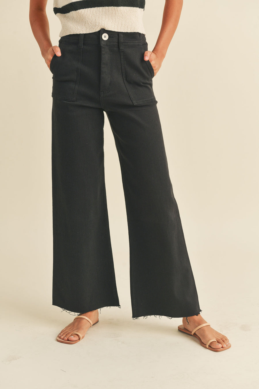 Black Wide-Leg Pants