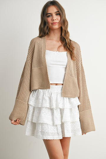 Breezy Taupe Cardigan