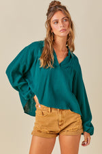 Forest Green Blouse