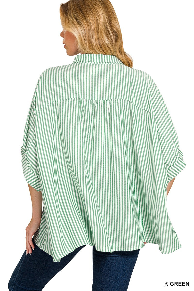 Oversized Striped Top - geen