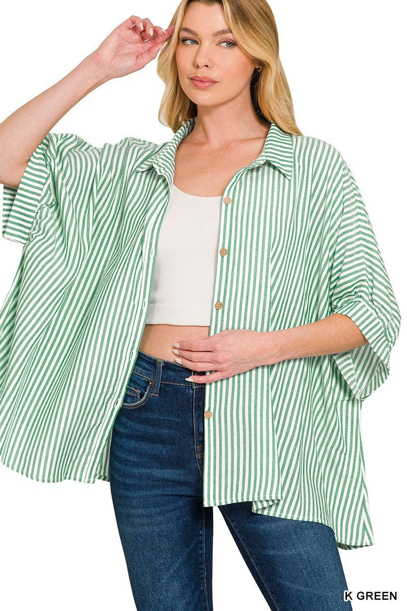Oversized Striped Top - geen