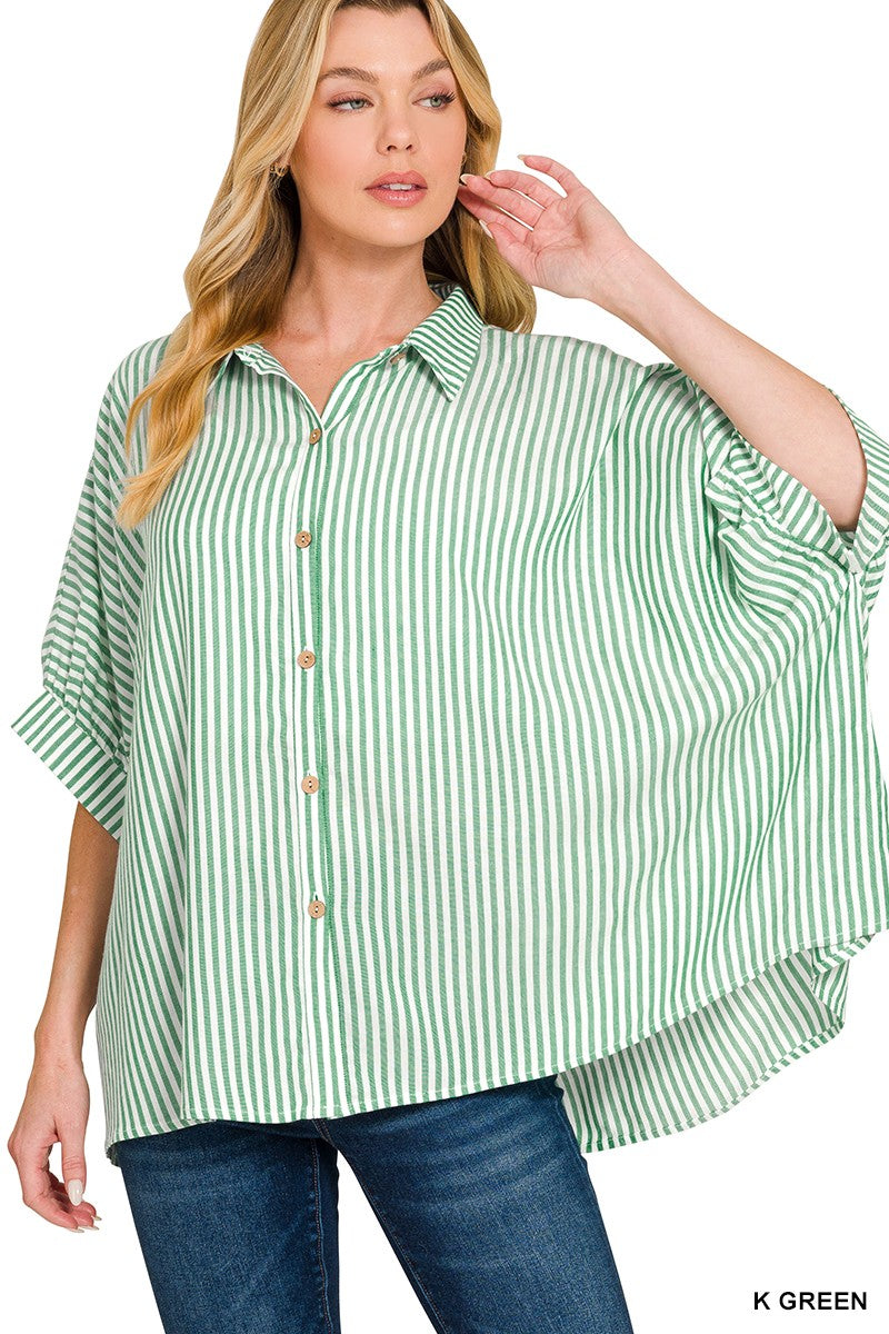 Oversized Striped Top - geen