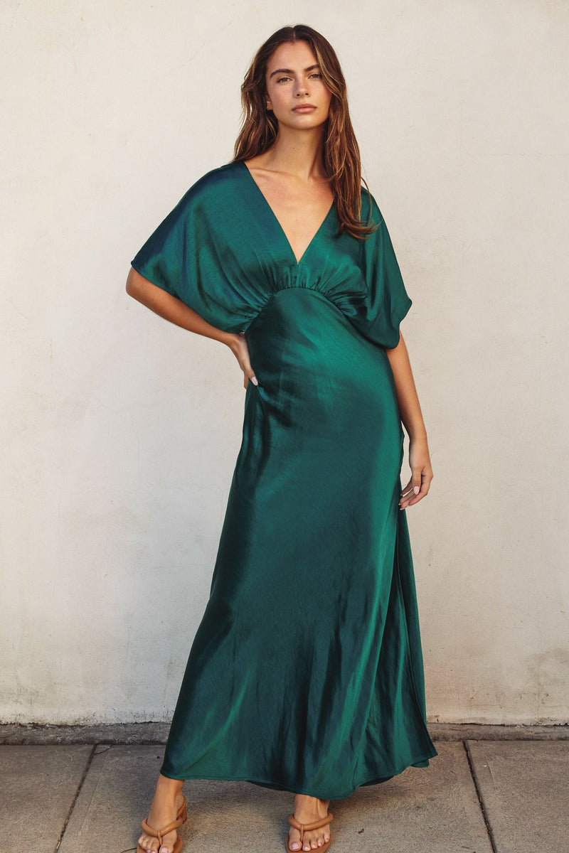 Hunter Green Maxi Dress