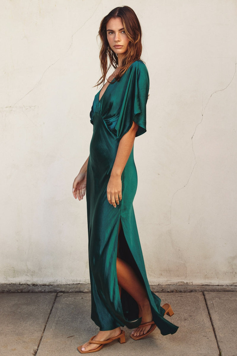 Hunter Green Maxi Dress