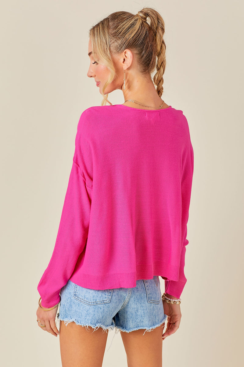 Lightweight Sweater - PINK