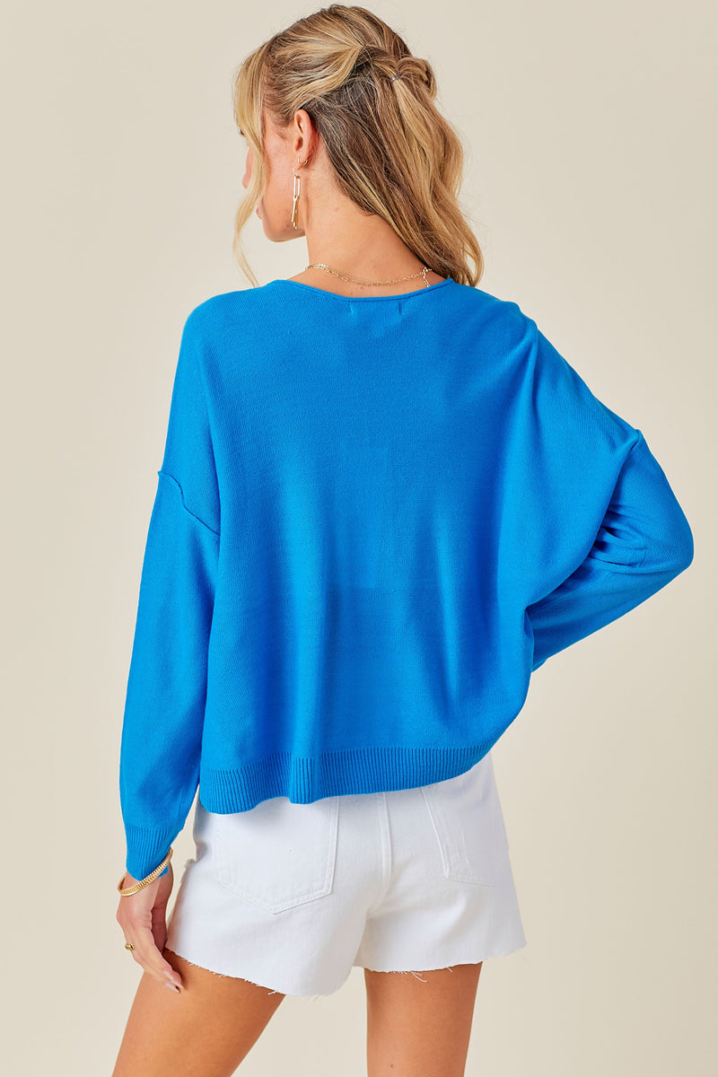 Lightweight Sweater - BLUE