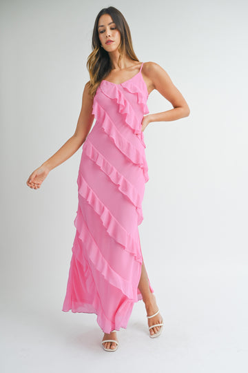 THAT PINK RUFFLE MAXI