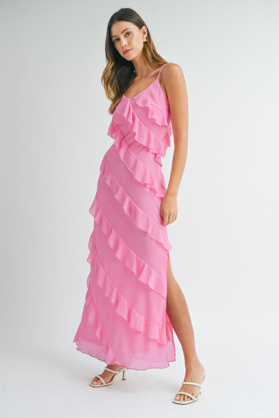 THAT PINK RUFFLE MAXI