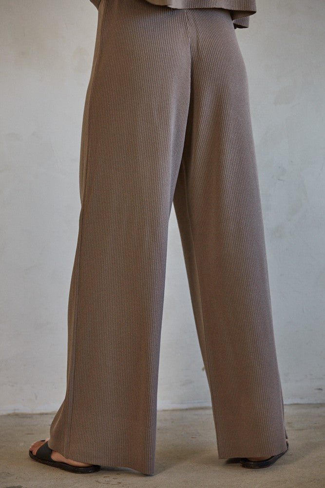 Mocha Knitted Set (Pants)