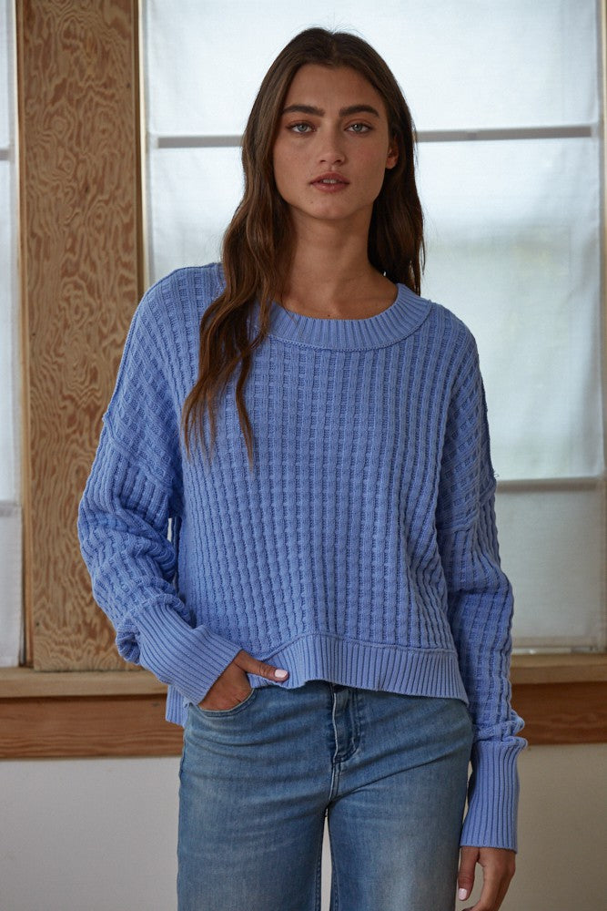 Blue Skyline Sweater