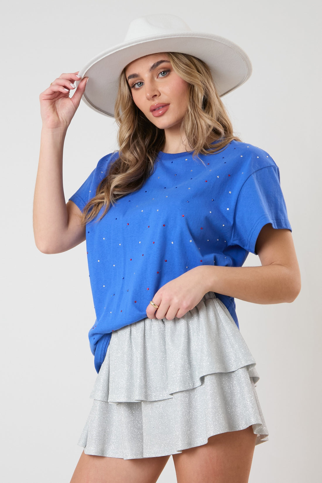 Rhinestones All Night Top