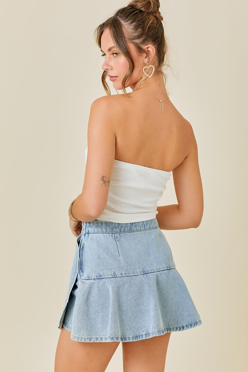 White Knot Tube Top