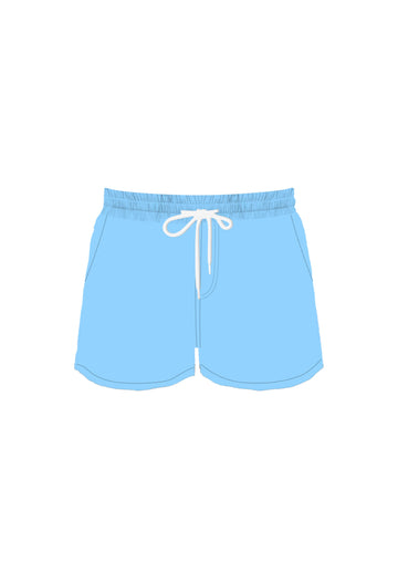 Turquoise Men Swim Trunk