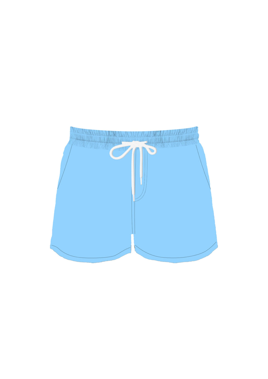 Turquoise Men Swim Trunk