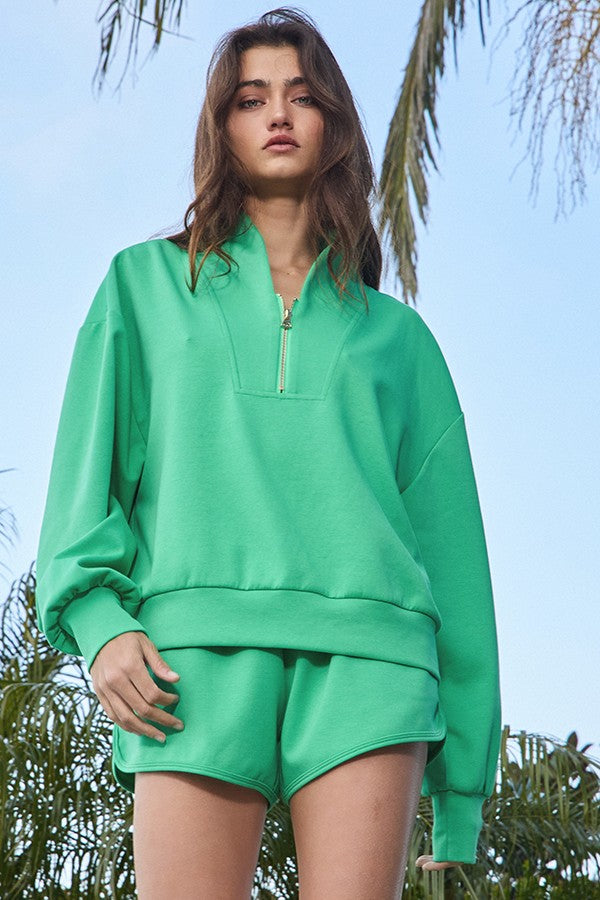 Kelly Green Scuba Hoodie (TOP)