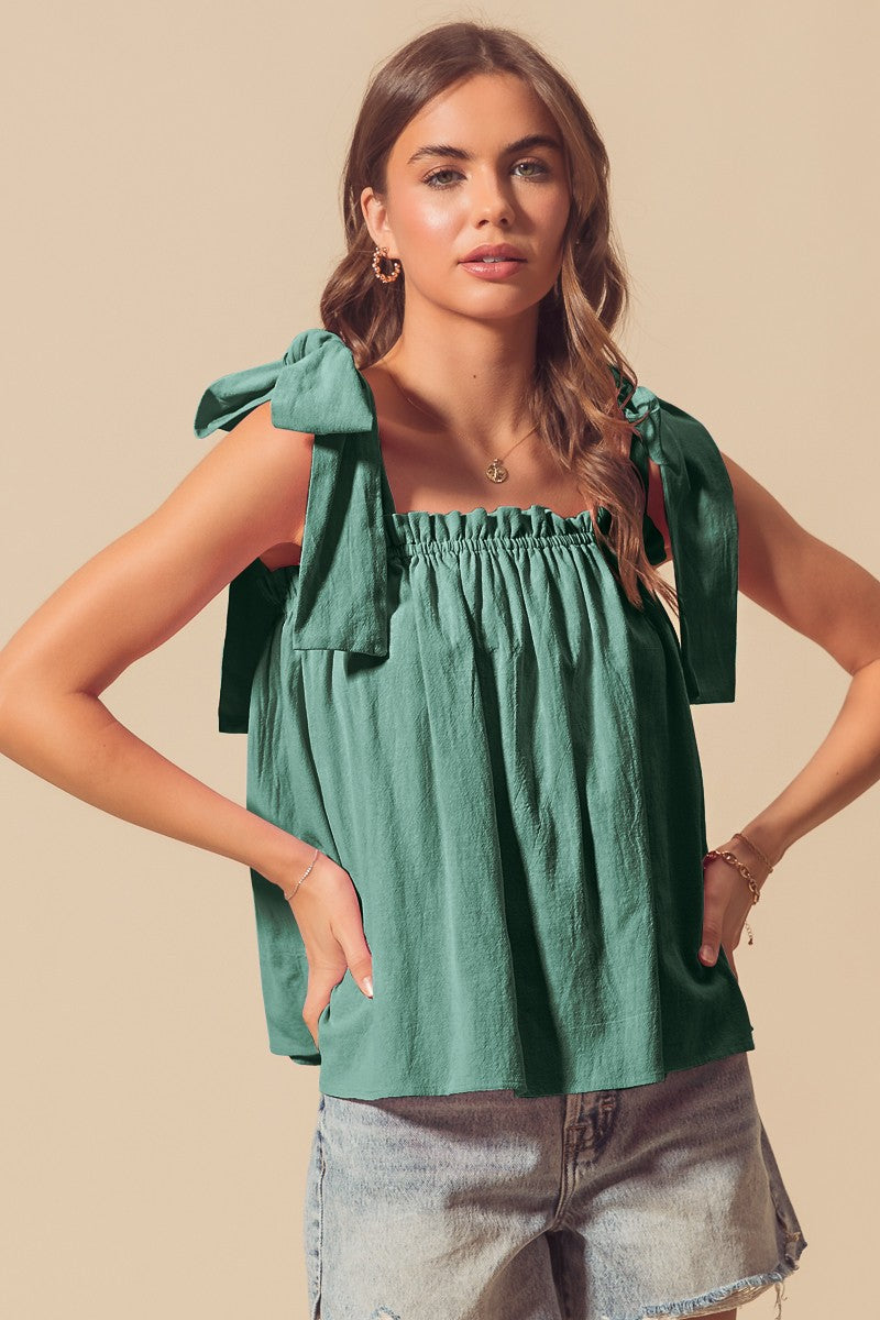 Dusty Jade Girly Top