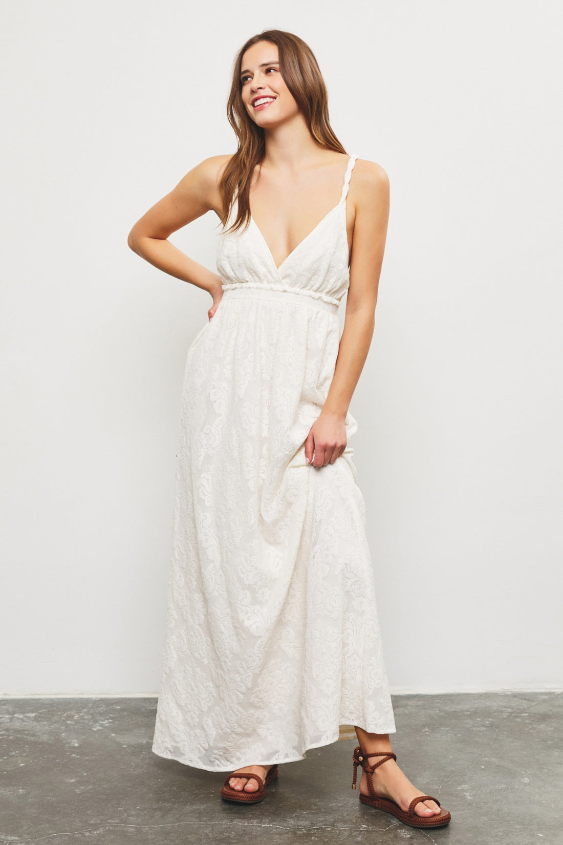 Cross My Back Maxi Dress