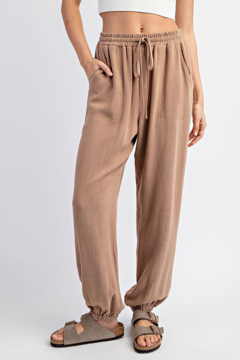 On The Go Joggers (Brown)