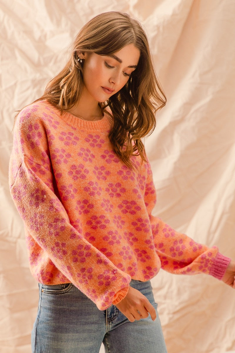 Flirty Flowery Sweater