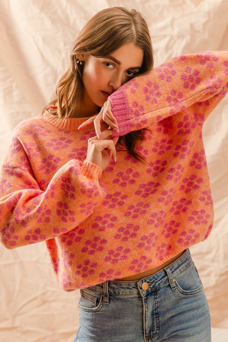 Flirty Flowery Sweater