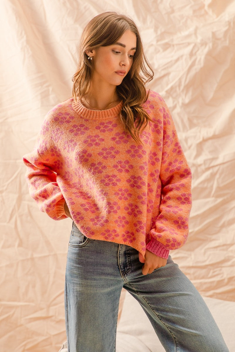 Flirty Flowery Sweater