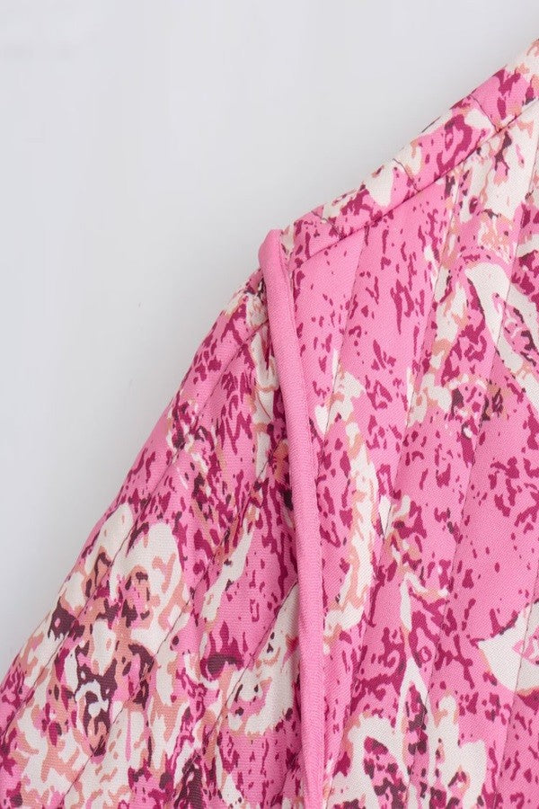 Pop of Pink Floral Jacket