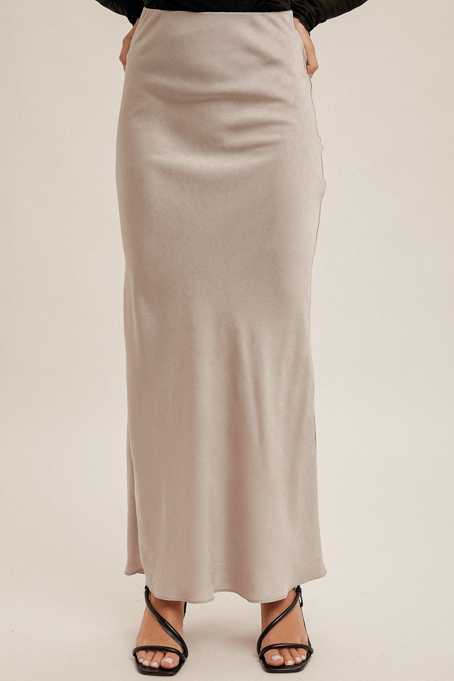 Dove Grey Maxi Skirt