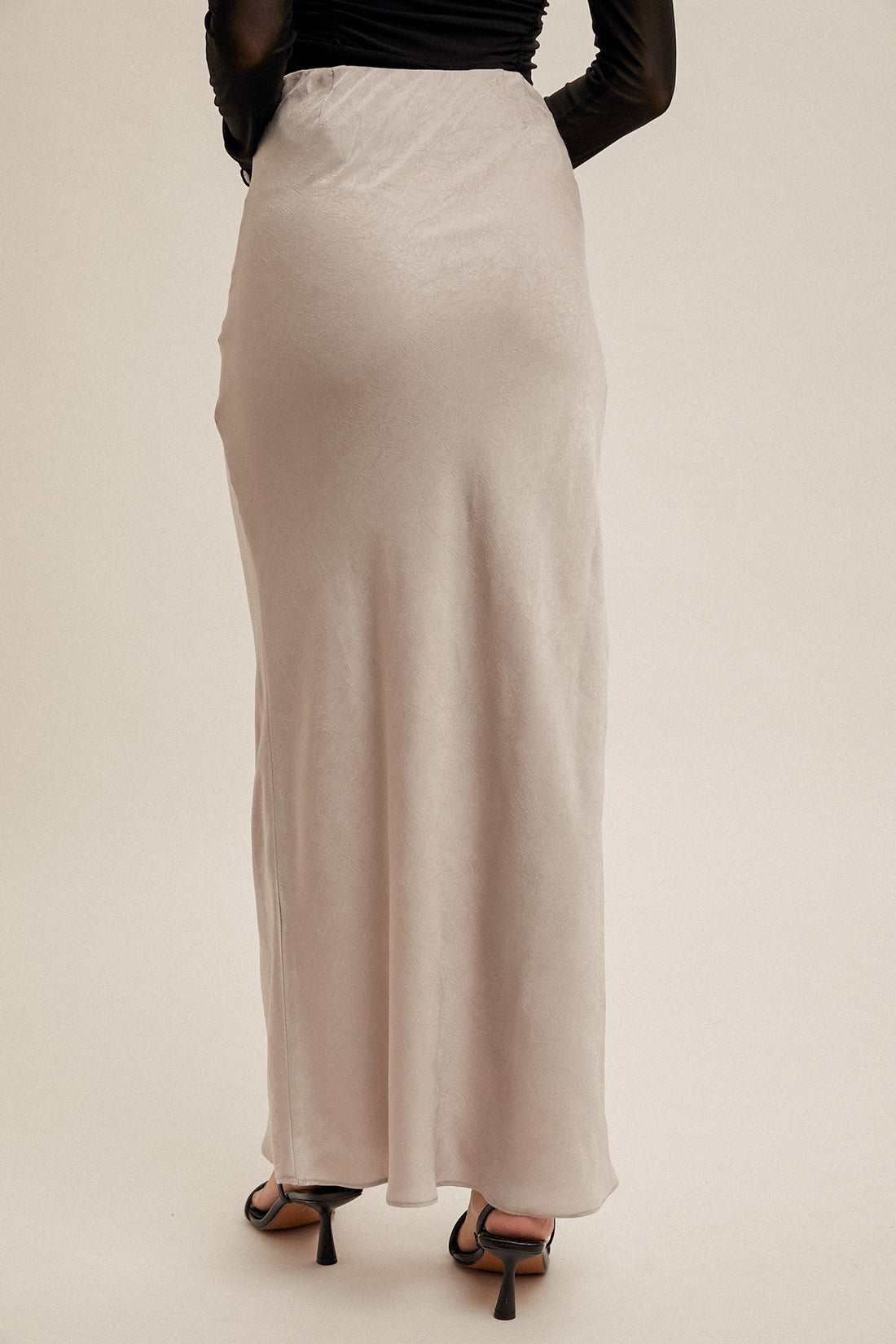 Dove Grey Maxi Skirt