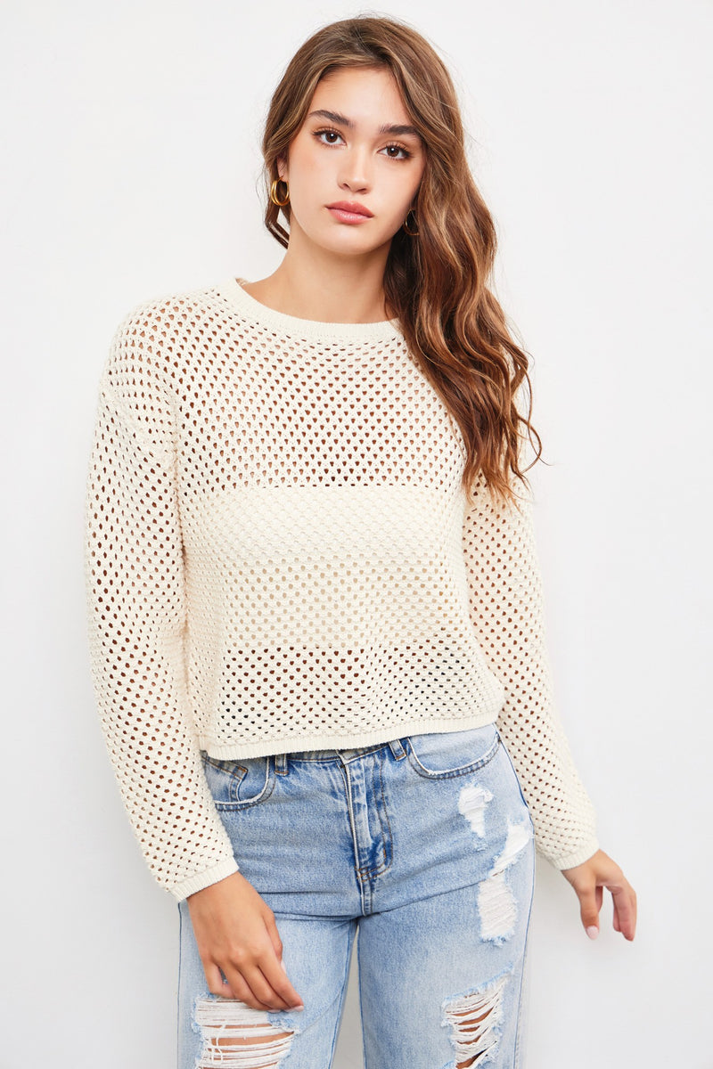 Breezy Open Knit Top