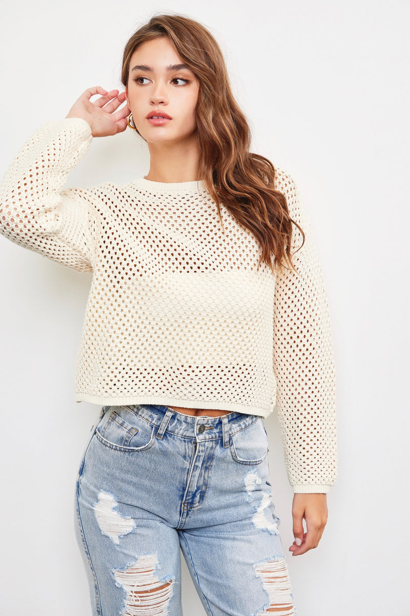 Breezy Open Knit Top