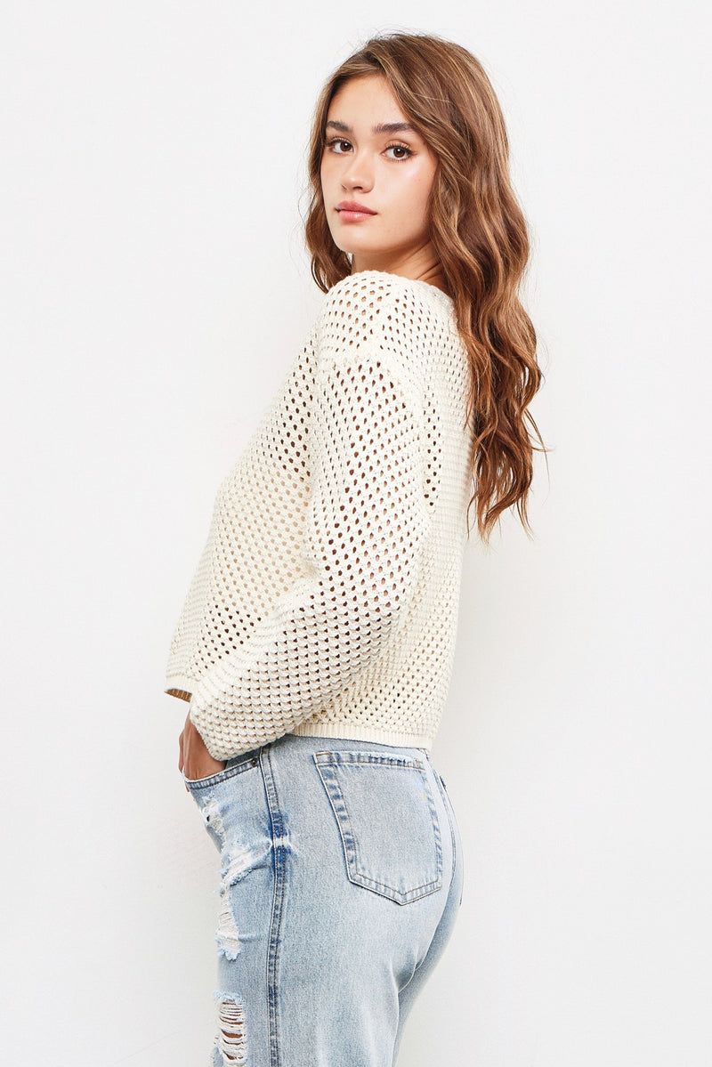 Breezy Open Knit Top