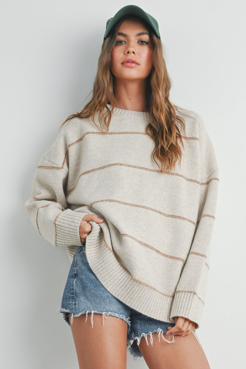 Striped Pattern Sweater