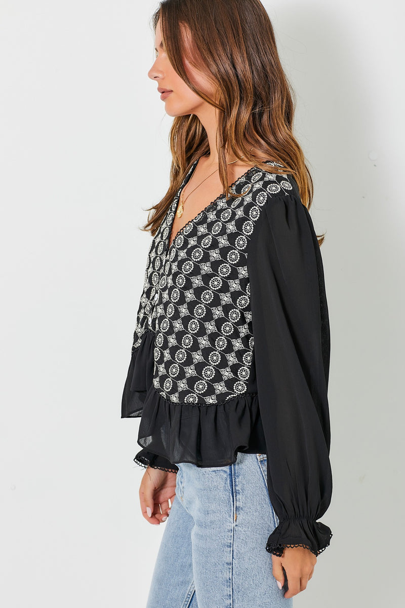 Western Girls Night Top