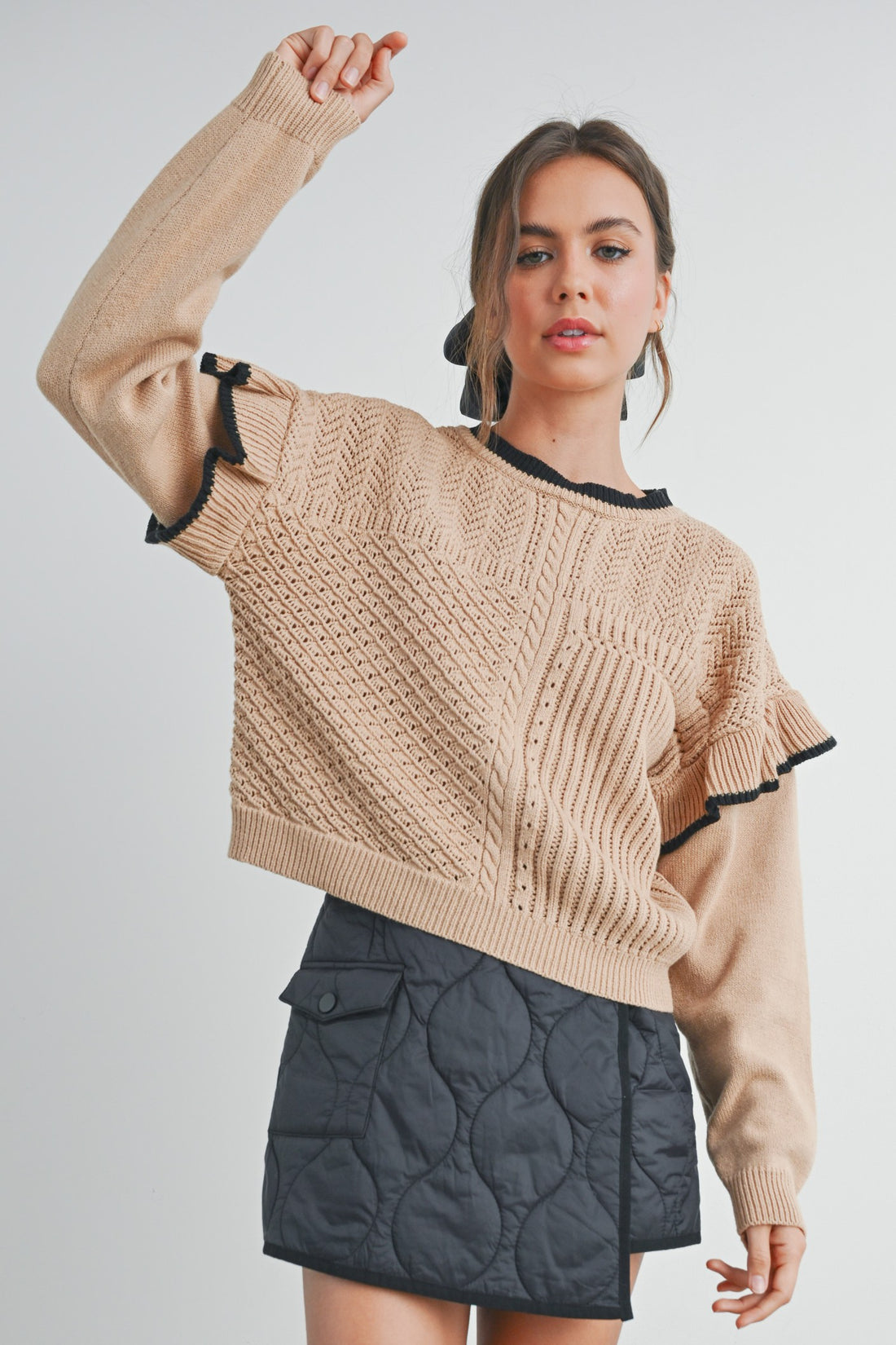 Hint of Ruffle Sweater