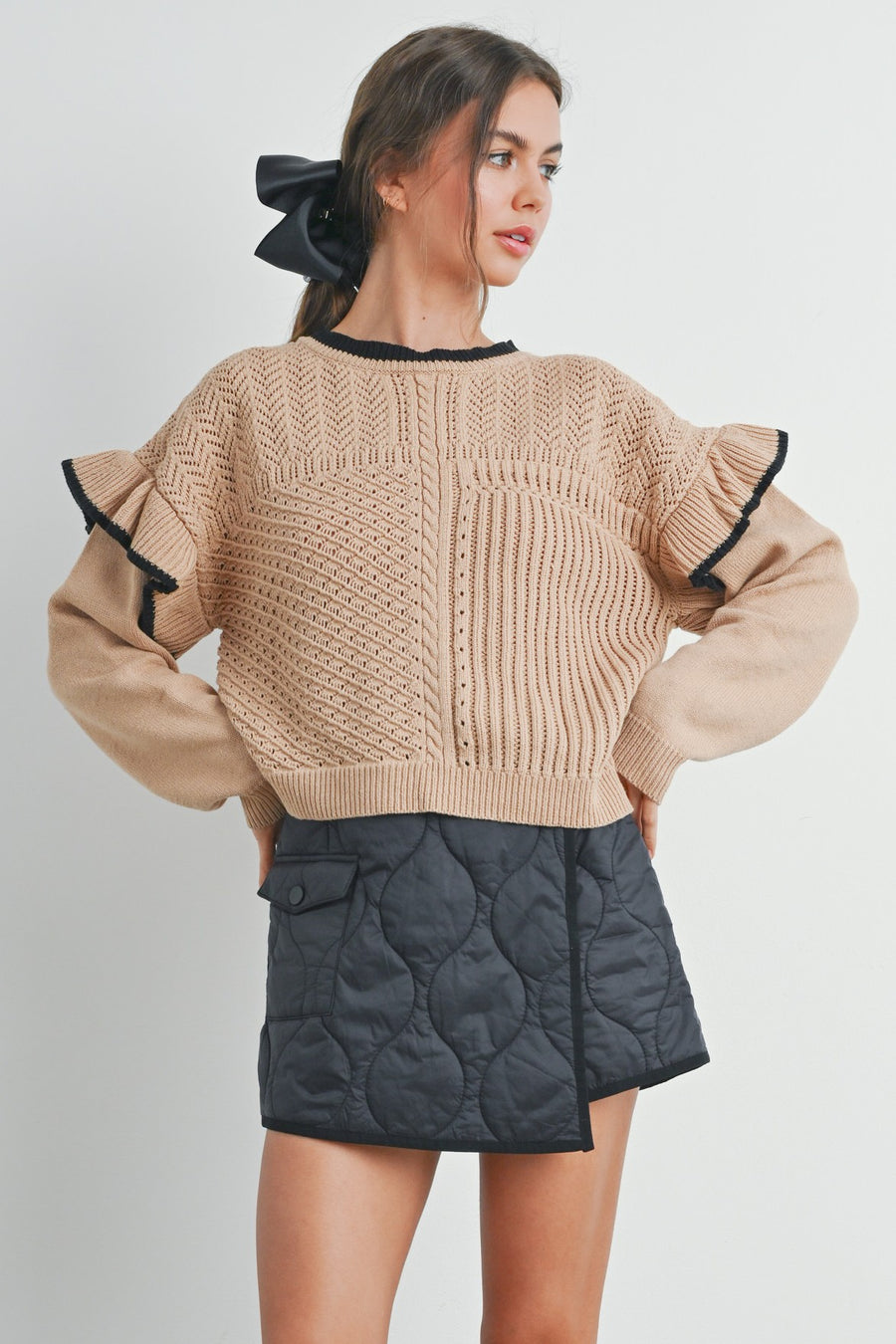 Hint of Ruffle Sweater