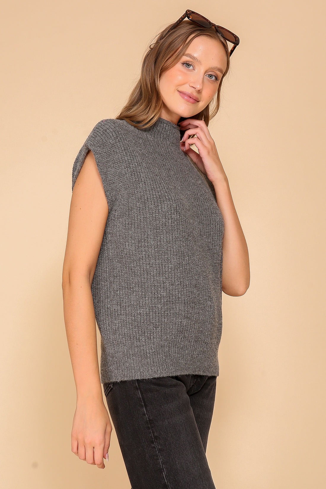 Charcoal Sweater Vest