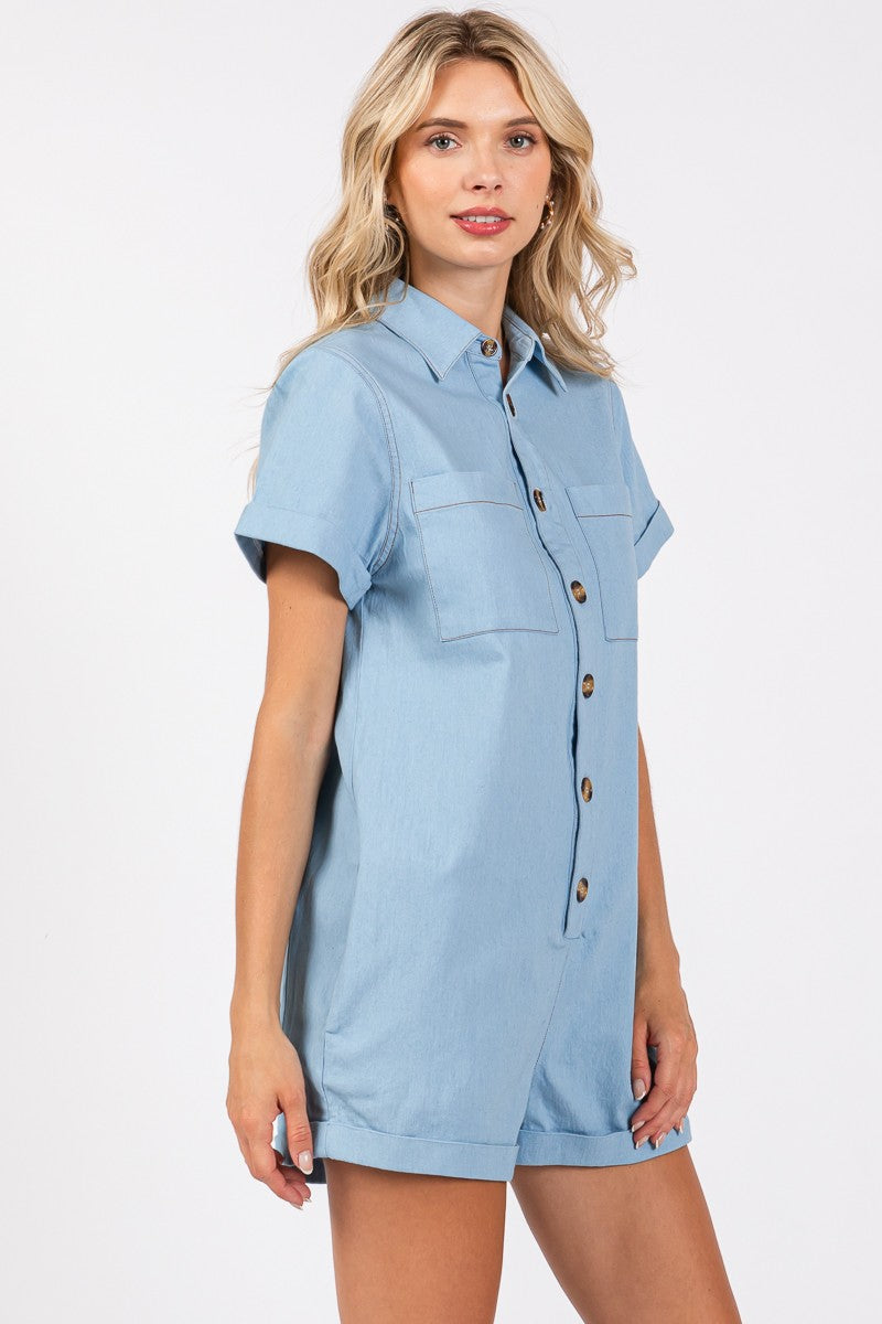 Howdy Denim Romper