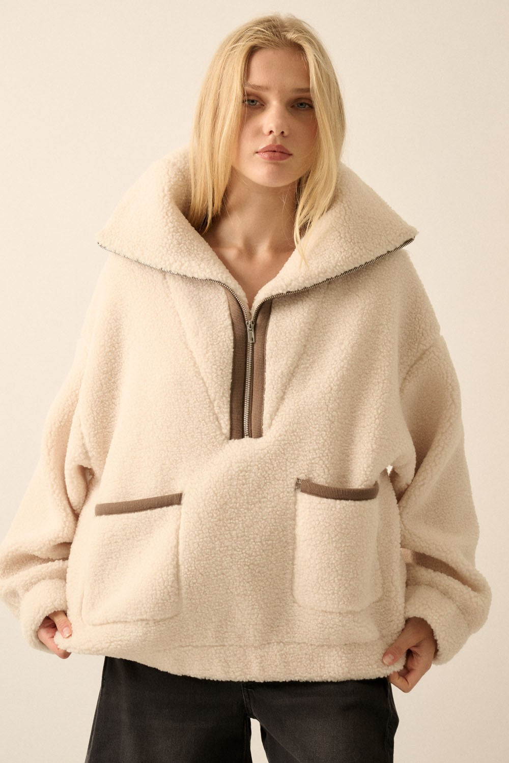 Coconut Milk Sherpa Jacket