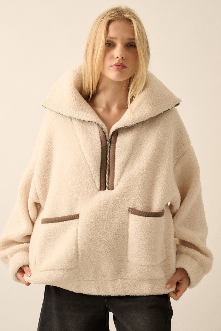 Coconut Milk Sherpa Jacket