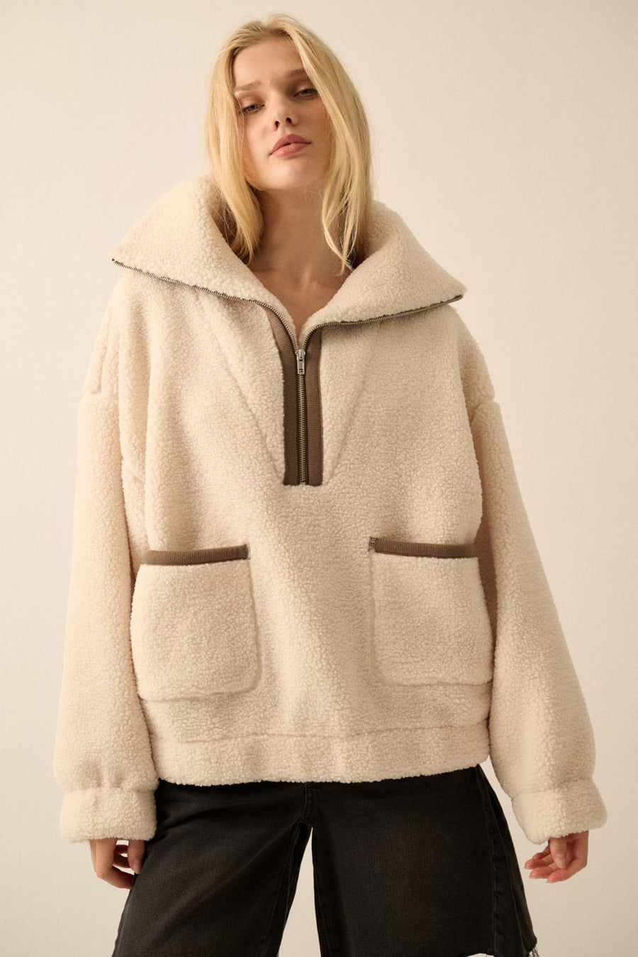 Coconut Milk Sherpa Jacket